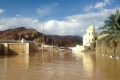 أمطار غزيرة في شبه جزيرة سيناء وانهياء سقف مطار الغردقة