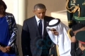 الملك السعودي يترك مراسم استقبال أوباما في المطار لأداء &quot;صلاة العصر&quot;