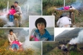 بالصور..صيني يقوم بمحاولة &quot;يائسة&quot; لعلاج ابنته المريضة