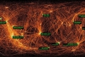 صورة مذهلة لحركة الأشعة السينية في السماء ليلا