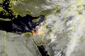 الأقمار الصناعية ترصد الغيوم الماطرة في فلسطين صباح اليوم الثلاثاء 17/11/2015