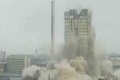فيديو.. انهيار أعلى مبنى جامعي بأوروبا
