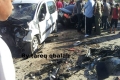 بالصور .. حادث سير قوي وقع عصر اليوم غرب مدينة نابلس وحدوث إصابات