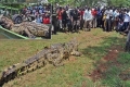 بالصور.. صيد تمساح أوغندا القاتل بعدما قتل الضحية السادسة