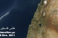الأقمار الصناعيه تظهر ثلوج جبل الشيخ والجبال اللبنانية بوضوح