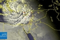 شاهد السحب الركامية الضخمة المرافقة للمنخفض الجوي في البحر المتوسط