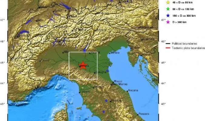 زلزال يضرب شمال ايطاليا دون وقوع اصابات أو أضرار