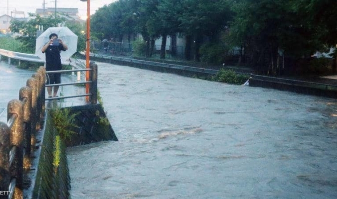 اليابان.. السيول تجلي مليون شخص في كيوشو