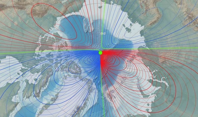 استمرار تسارع الشمال المغناطيسي للأرض نحو سيبيريا