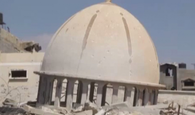 بالفيديو.. شاهد الدمار الذي لحق بمساجد غزة
