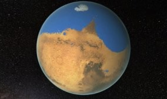 بالفيديو .. محيط على سطح المريخ أكبر مساحة من المحيط المتجمد الشمالي