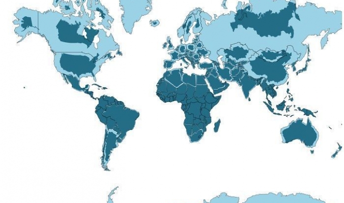 الحقيقة الصادمة وراء الحجم الفعلي للدول على خريطة العالم!