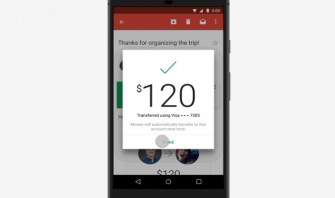 جوجل تتيح ميزة إرسال الأموال عبر Gmail