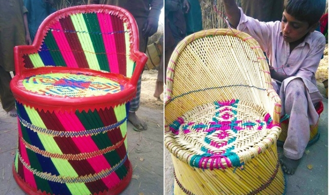 هل تعرف قصة الأطفال صانعي الكراسي الملونة بباكستان؟ (صور)