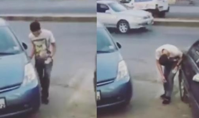 فيديو : شاب أردني “يترنح” في الشارع العام تحت تأثير المخدرات!