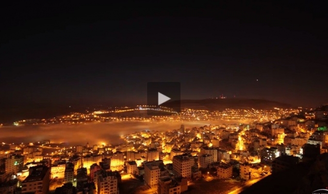 فيديو مميز بتقنية المرور الزمني لمدينة نابلس
