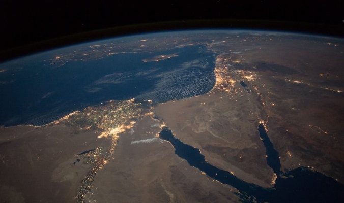 وكالة ناسا تلتقط صوراً جديدة لفلسطين وجوارها من الفضاء