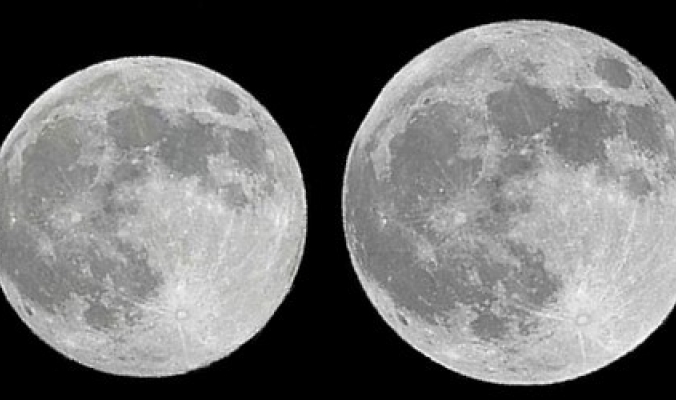 القمر العملاق الأول يقع قريبا من نقطة الحضيض اليوم