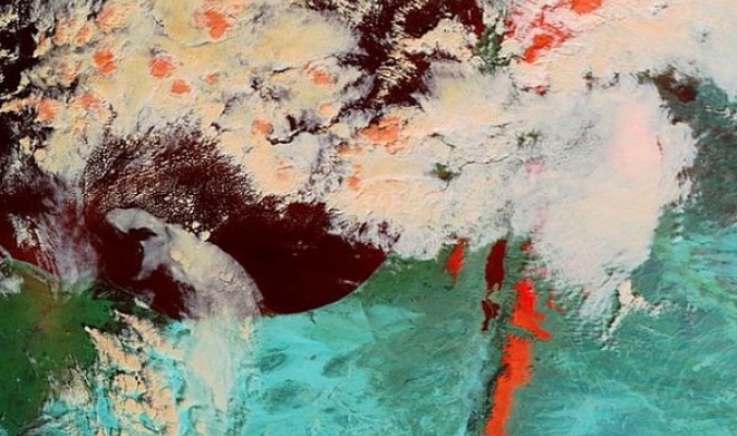 أقمار وكالة ناسا ترصد الثلوج المتراكمة جرّاء منخفض &quot;ديشوم&quot; من الفضاء لفلسطين والاردن