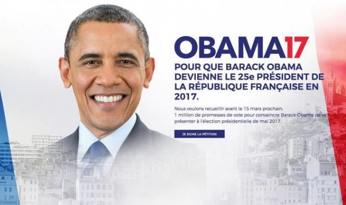 شاهد: ترشيح أوباما لرئاسة فرنسا فاق مجرد النكتة!