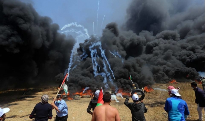 مقاومة الكاوتشوك في غزة ...خطوة لفضح دفاع إسرائيل المزعوم عن البيئة!