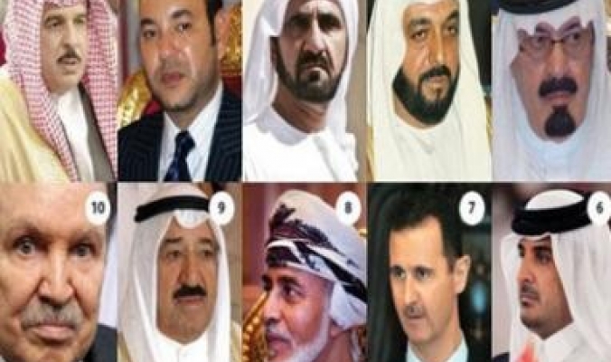 10 رؤساء عرب ضمن قائمة أغنى 15 حاكما حول العالم