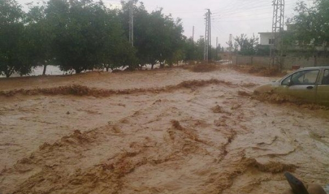 سيول وفيضانات في وسط بلاد الشام بعد امطار غزيرة ونادرة الحدوث