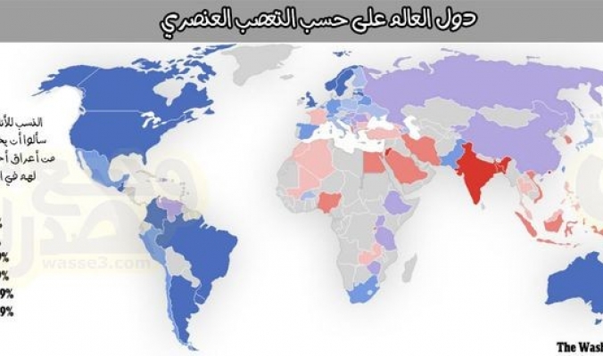 دراسة تظهر الدول الأكثر عنصرية في العالم والدول العربية والإسلامية تتصدر القائمة!