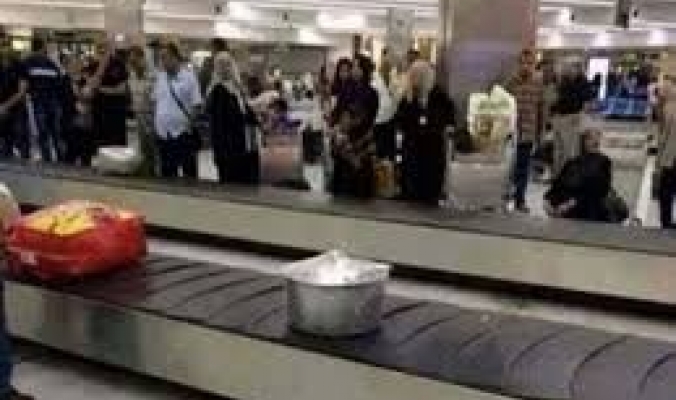 “حلة محشي” في مطار الكويت تثير سخرية المسافرين