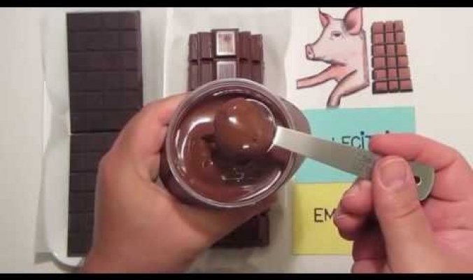 بالفيديو... كيف تعرف اذا كانت الشوكولاته تحتوي دهن خنزير؟؟