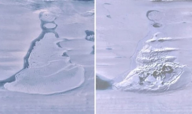 ما سر اختفاء بحيرة عملاقة في القطب الجنوبي؟